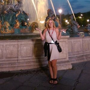 Forever 21 high neck lace dress